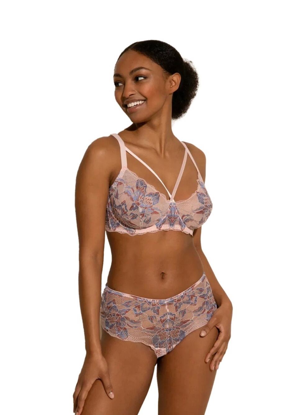 2 PC SET Paradiso Half Cup With Underwire 34G With Matching Bottoms M/L